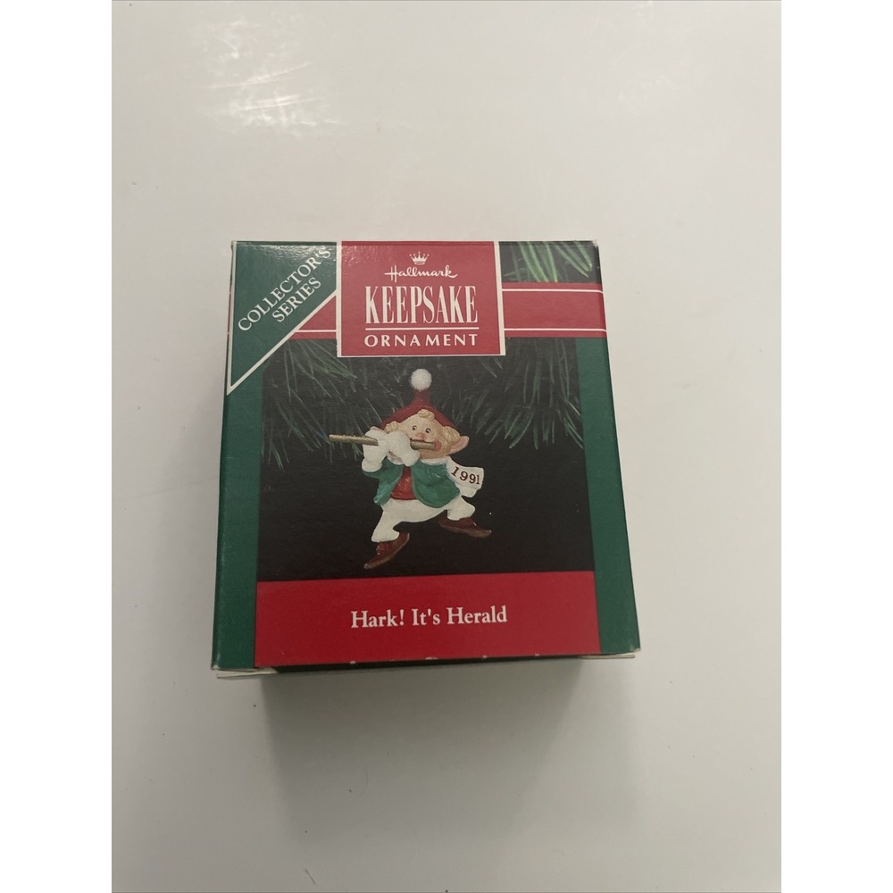 Hallmark 1991 Hark It's Herald Elf Christmas Series Ornament